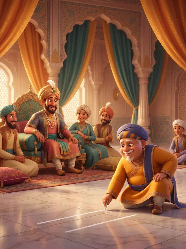 Birbal Shortens the Line