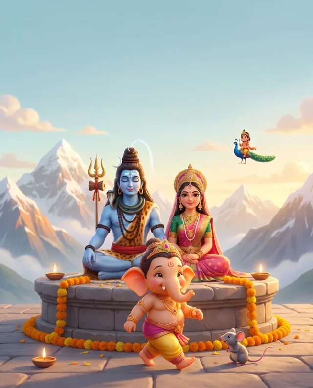 Ganesha Circles the World