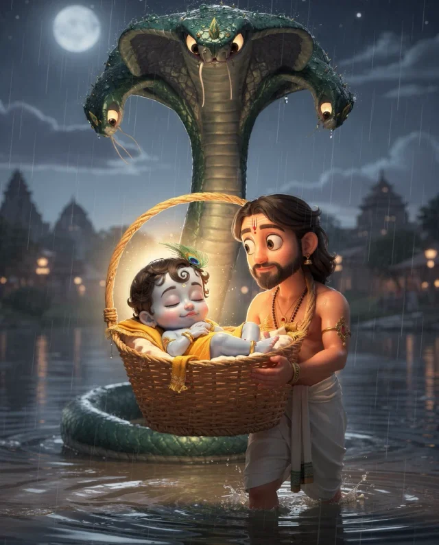 Krishna Is Born at Midnight