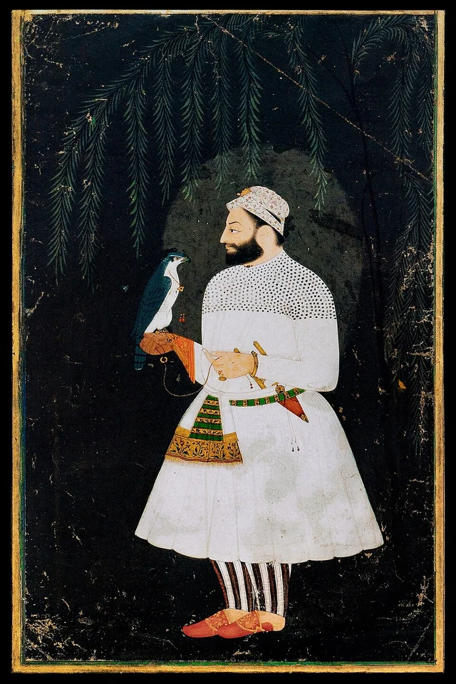 Historical portrait: Guru Hargobind: Miri & Piri
