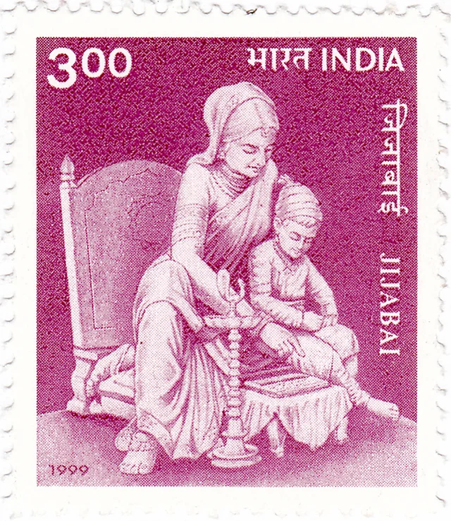 Commemorative stamp: Jijabai & Shivaji's Formative Years