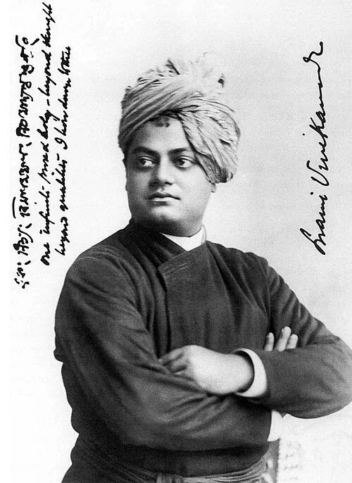 Historical photograph: Vivekananda at Chicago