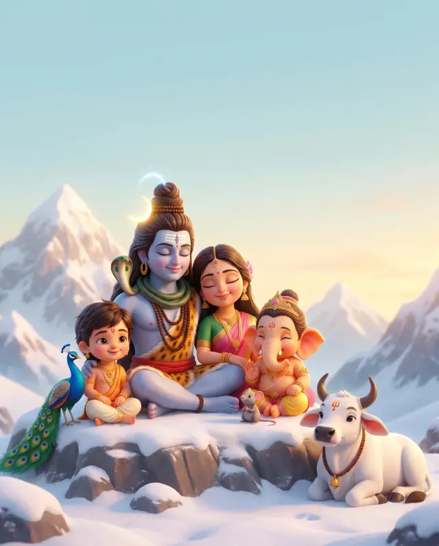 Shiva & Ganesha