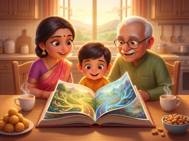 A family flips through every page before anything is made
